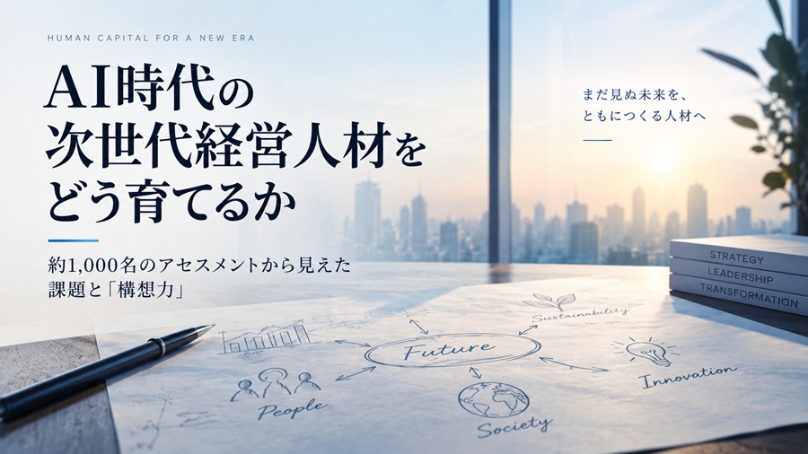AI時代の次世代経営人材をどう育てるか――約1,000名のアセスメントから見えた課題と「構想力」